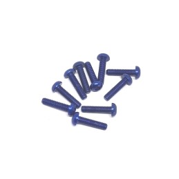 HW042 - Aluminium button screw M 3x6 - Blue