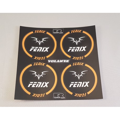 Fenix  Side Wall Sticker Orange Color for Volante F1