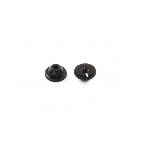 PC 10005 Aluminum Side Spring Retainer for Xray Side Spring, Black, 2 pcs