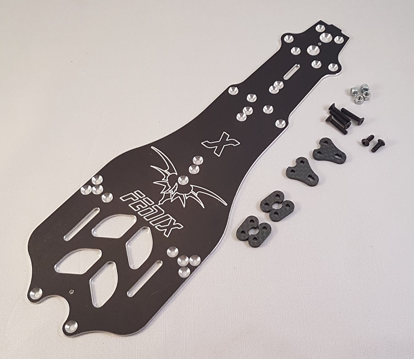 Mistral Slim chassis 2mm 7075-T6  "X" series