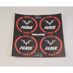 Fenix Side Wall Sticker Red Color for Volante F1 
